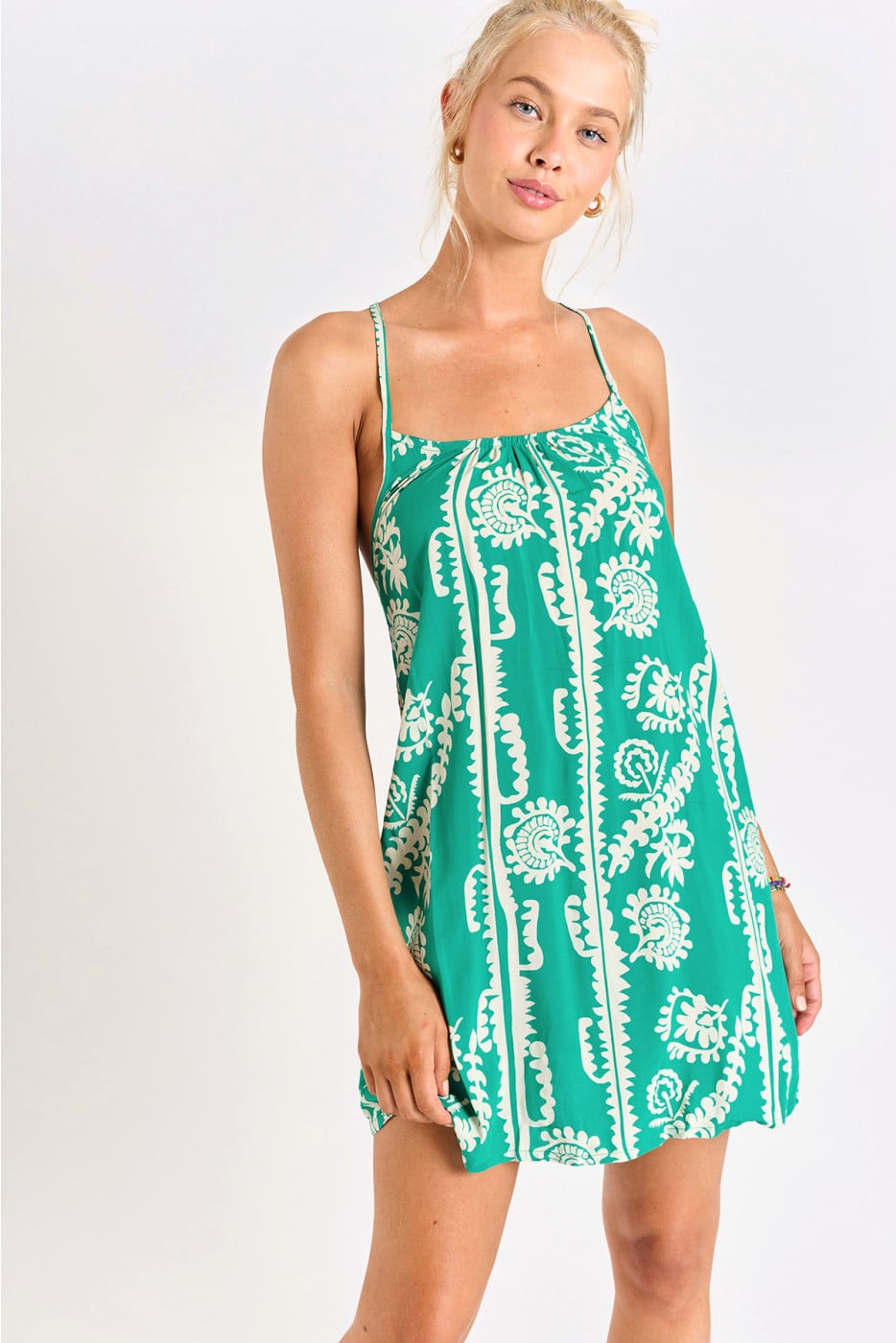 HEIVA SARONG short green beach dress - 2