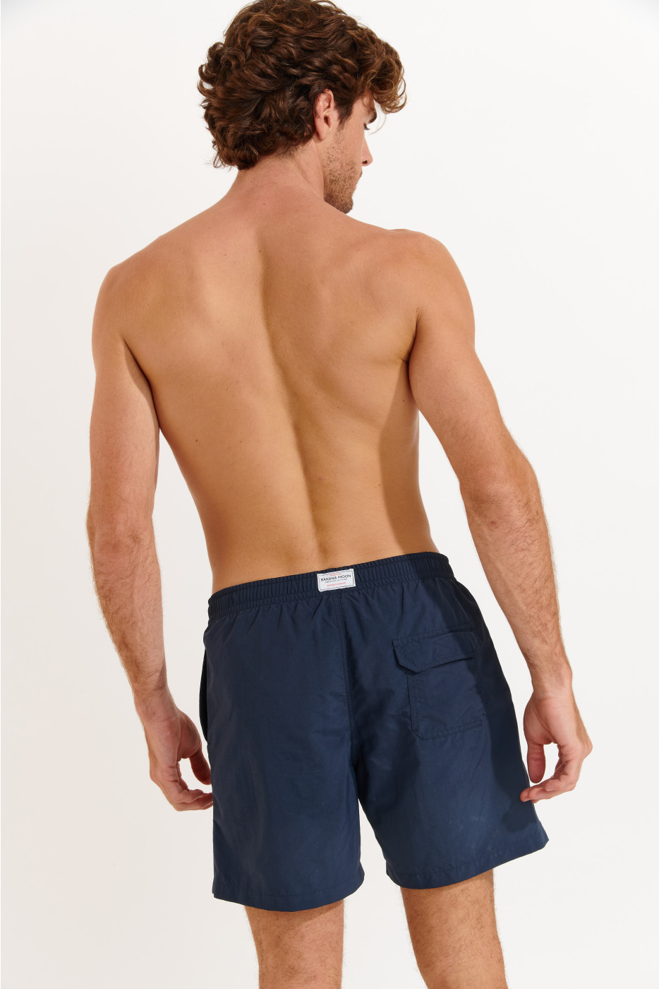 Bañador tipo short azul marino para hombre MANLY POOLSCAPE