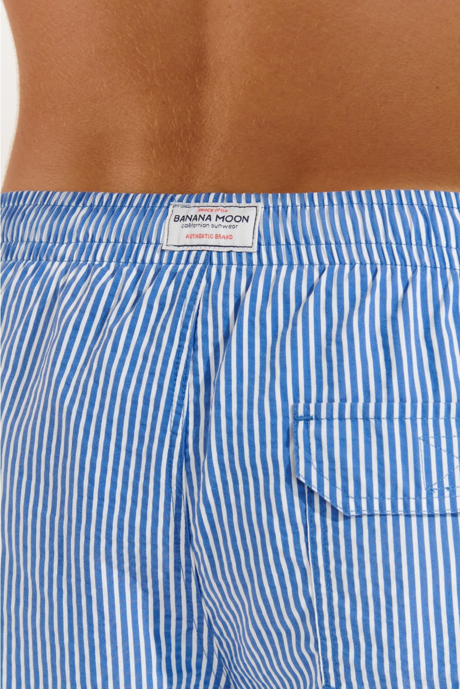 Pantaloncini da bagno uomo a righe blu MANLY WATERDAISY