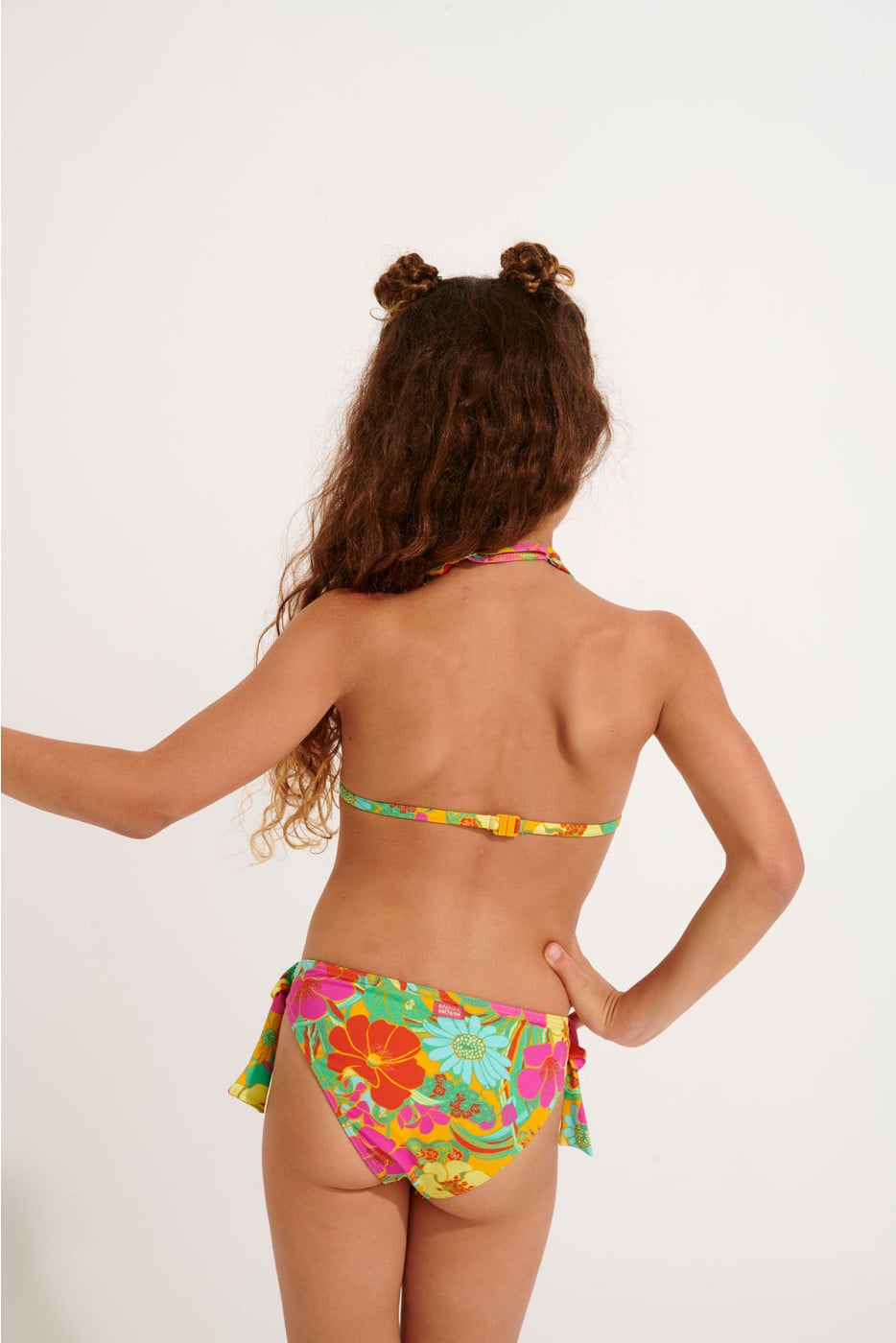 Bañador de 2 piezas con flores para niña PAWN WALLFLOWER