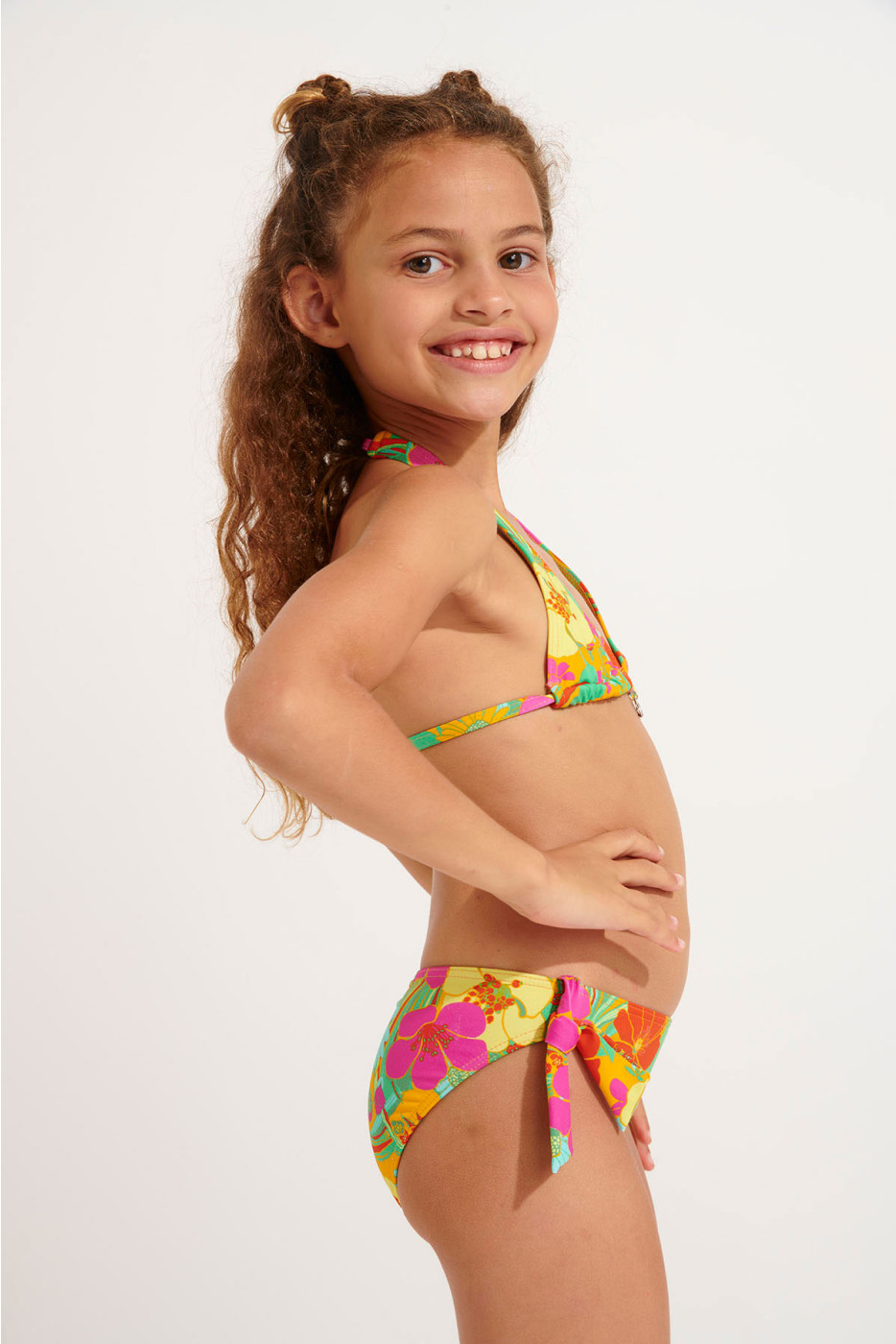 Bañador de 2 piezas con flores para niña PAWN WALLFLOWER