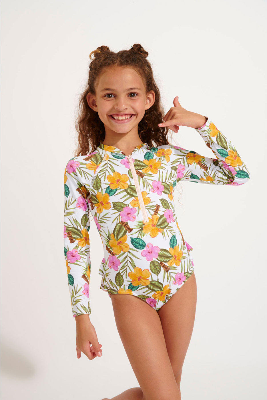 Girls' SPLASHY TORTUGA anti-UV swimsuit