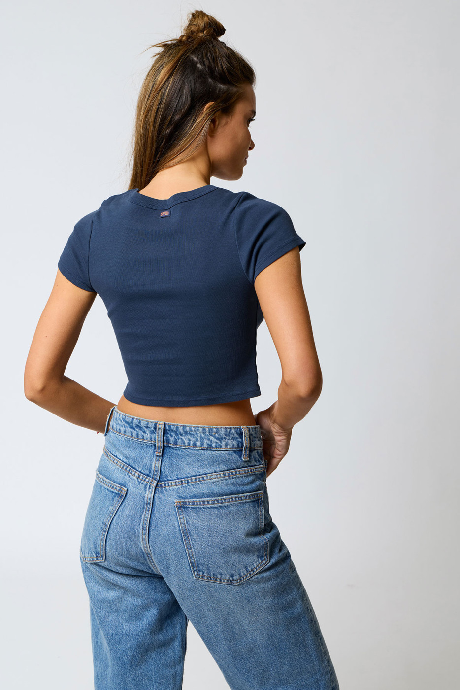 T-shirt blu OANA BASICALLY - 6