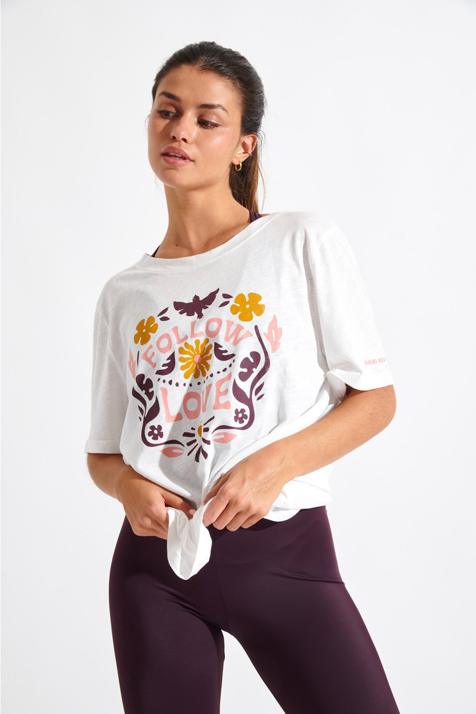 T-shirt blanc Acelo Driftwood - 1