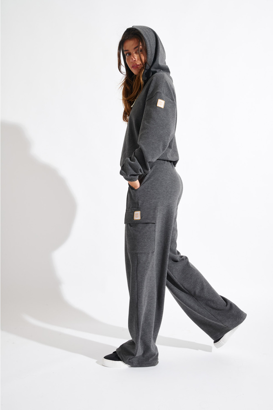 Houtskoolkleurige joggingpak GRANITE BEYOND - 5