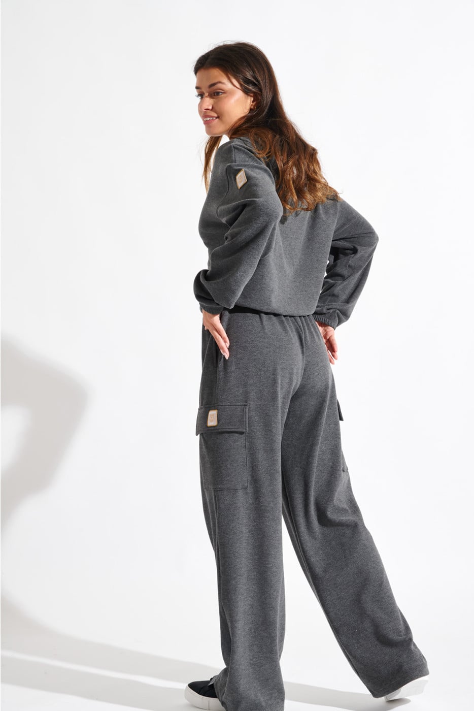 Houtskoolkleurige joggingpak GRANITE BEYOND - 2