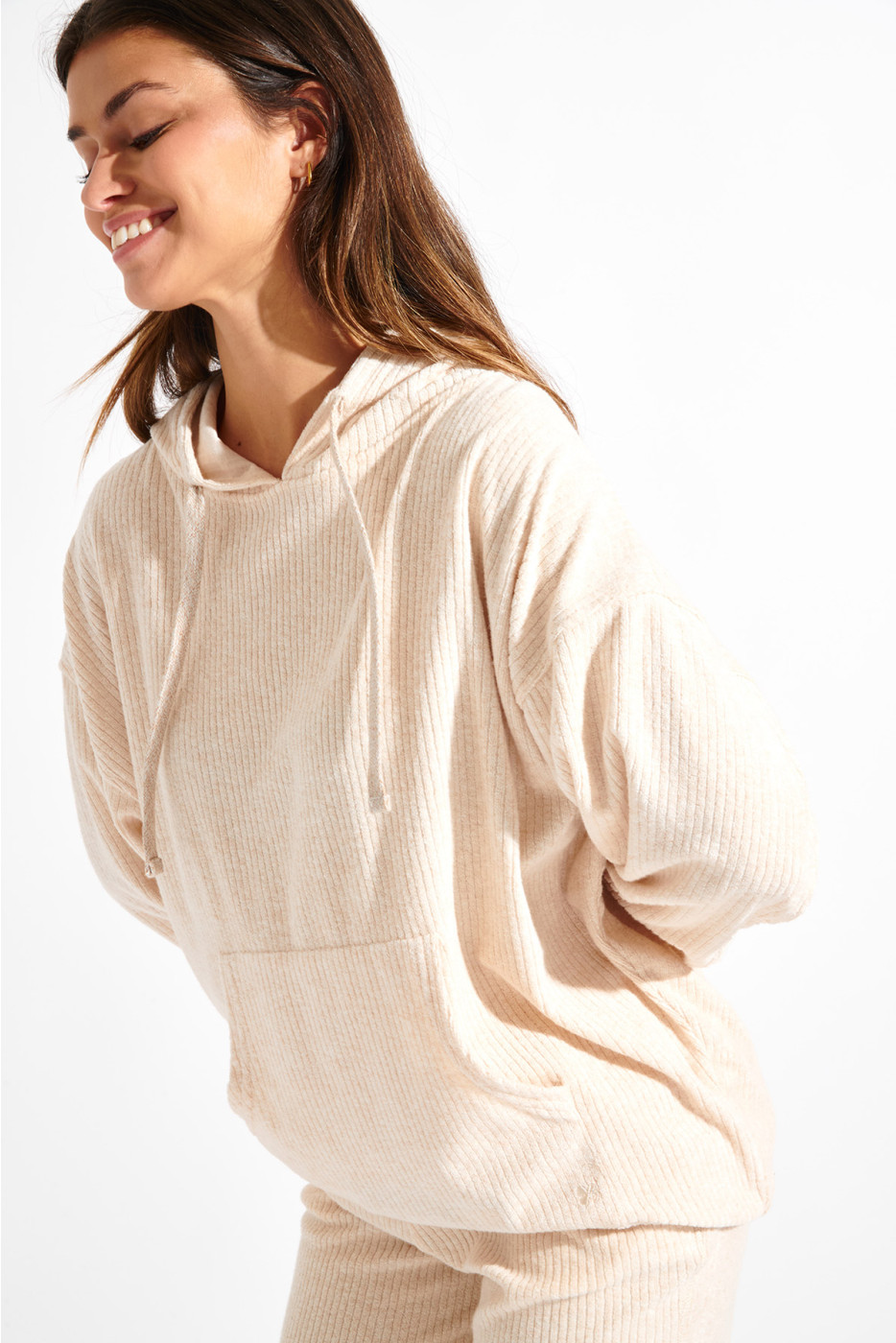 KEYSTONE BRADLEY oversized ecru sweatshirt - 7