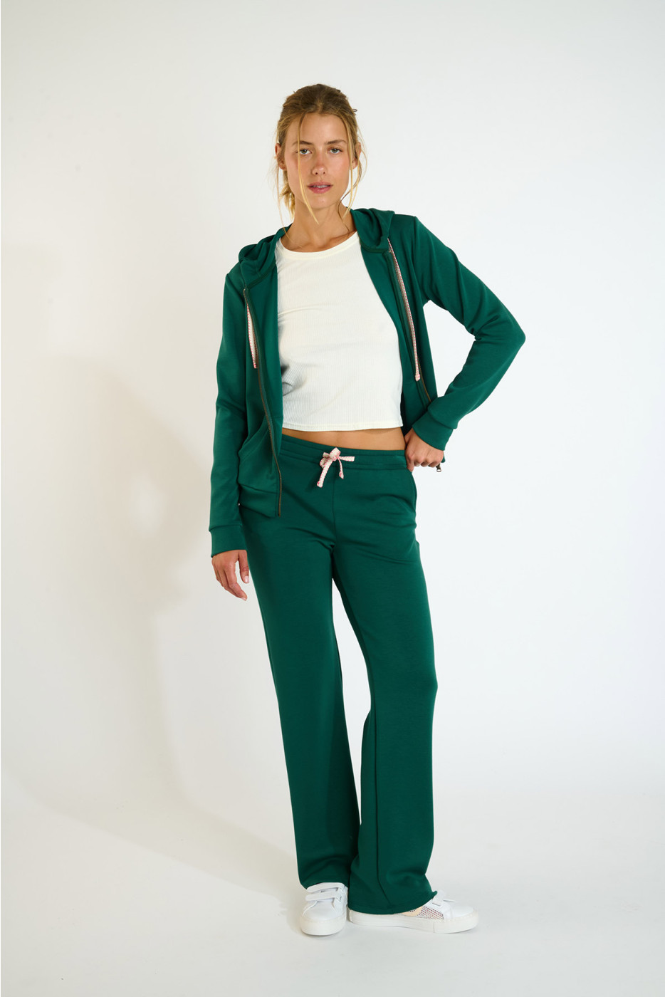 Pantaloni jogger dritti verdi FLOWEGA BAYJOY - 3