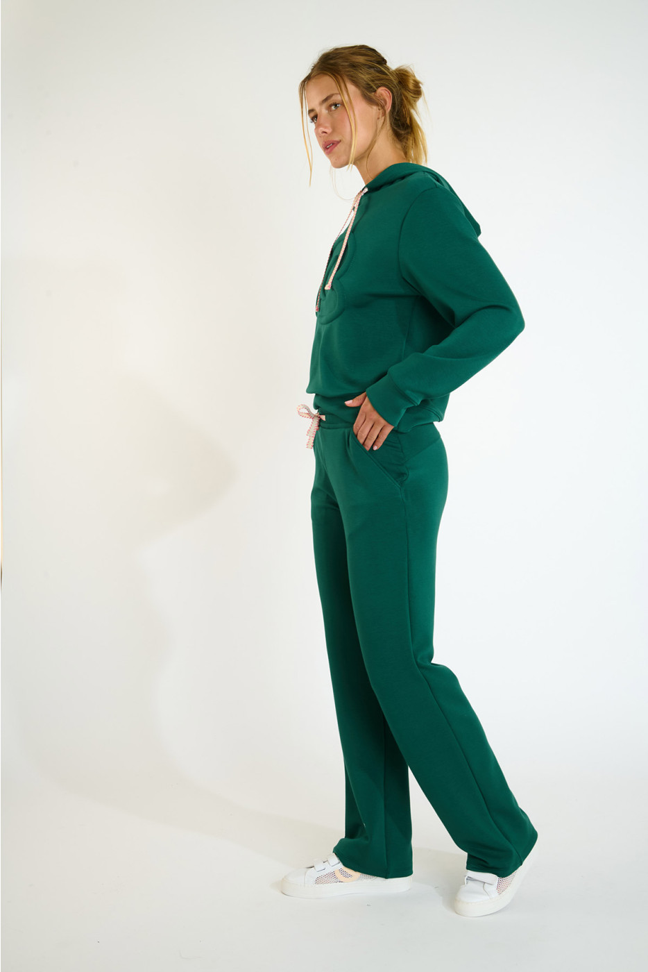 Pantaloni jogger dritti verdi FLOWEGA BAYJOY - 4