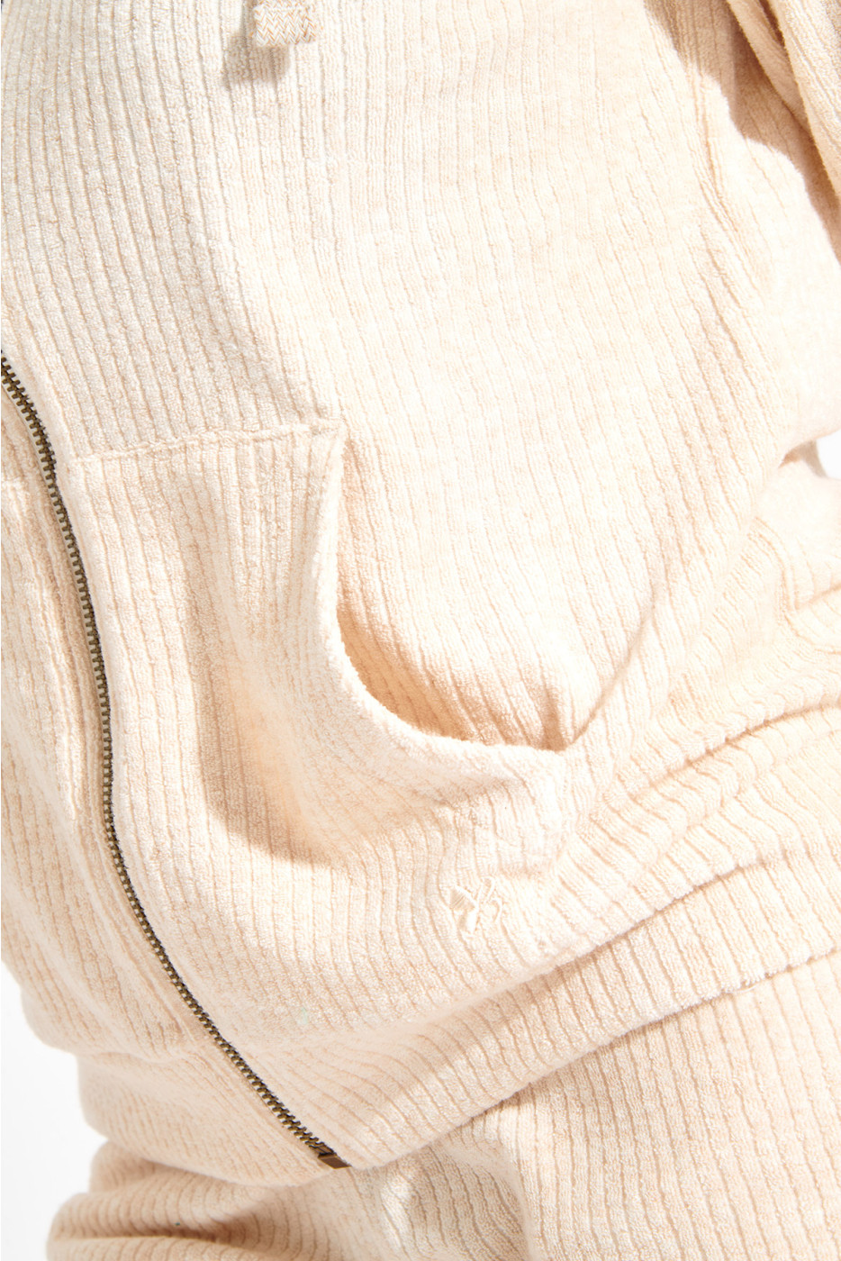 KEYSTONE FRESCO ecru ribbed jacket - 8