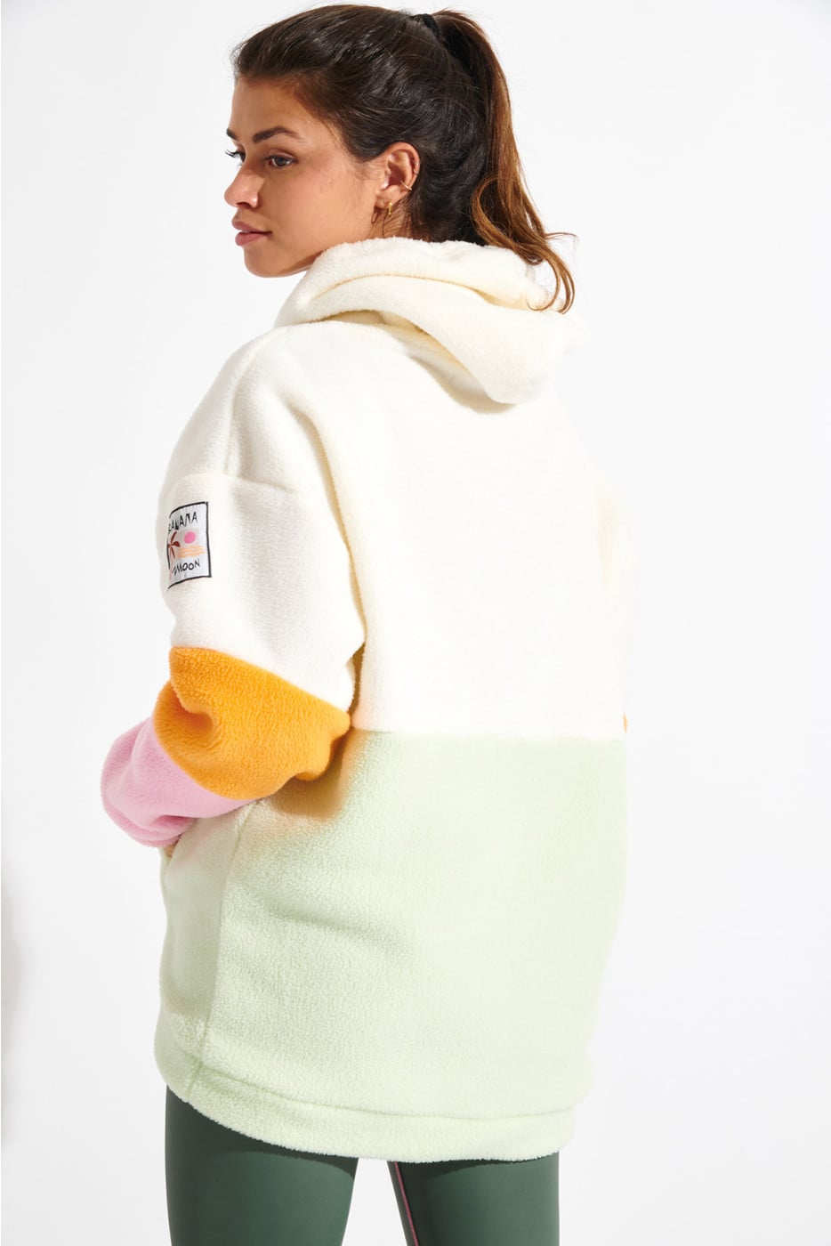 CHILLIWACK HOODCUT ecru fleece sweatshirt - 2