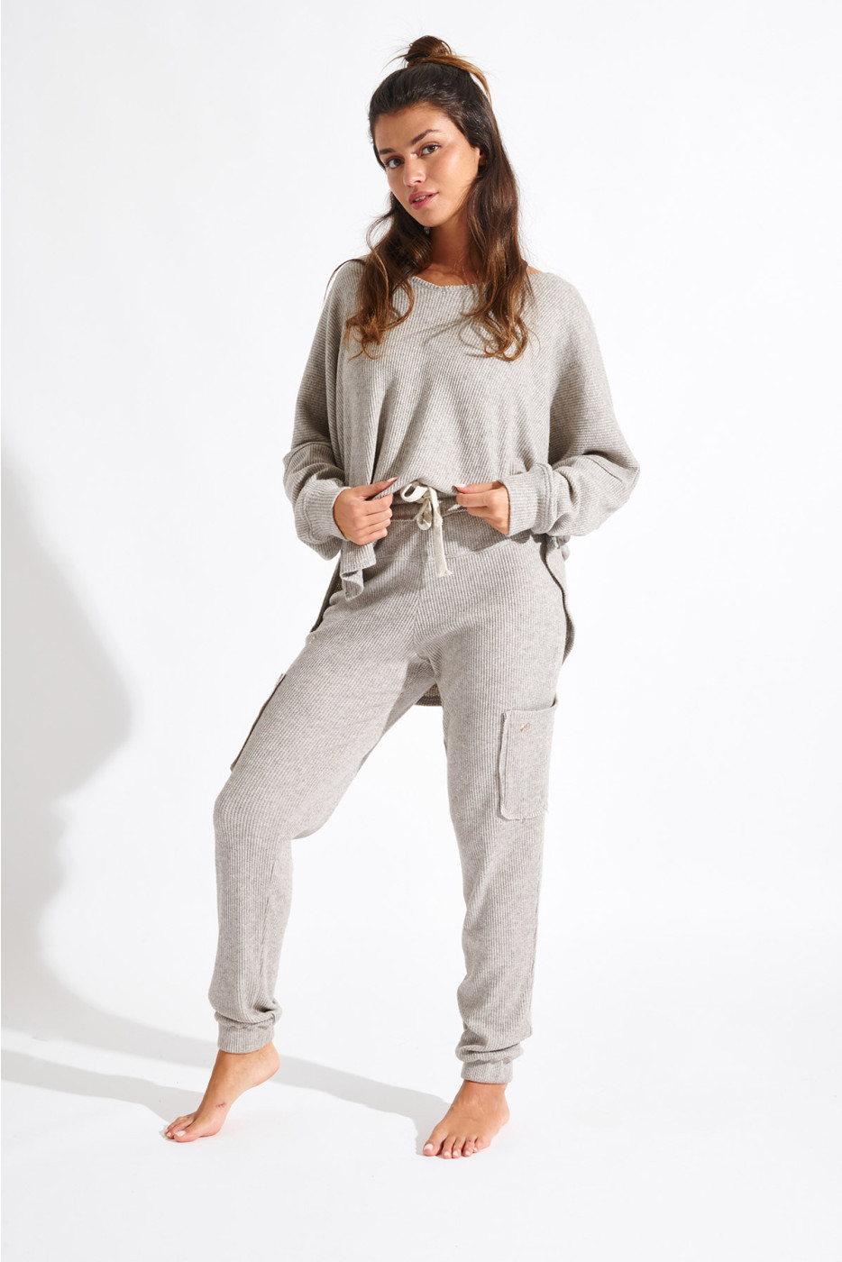 Pantaloni da jogging cargo beige HOWARD PEBBLE - 7
