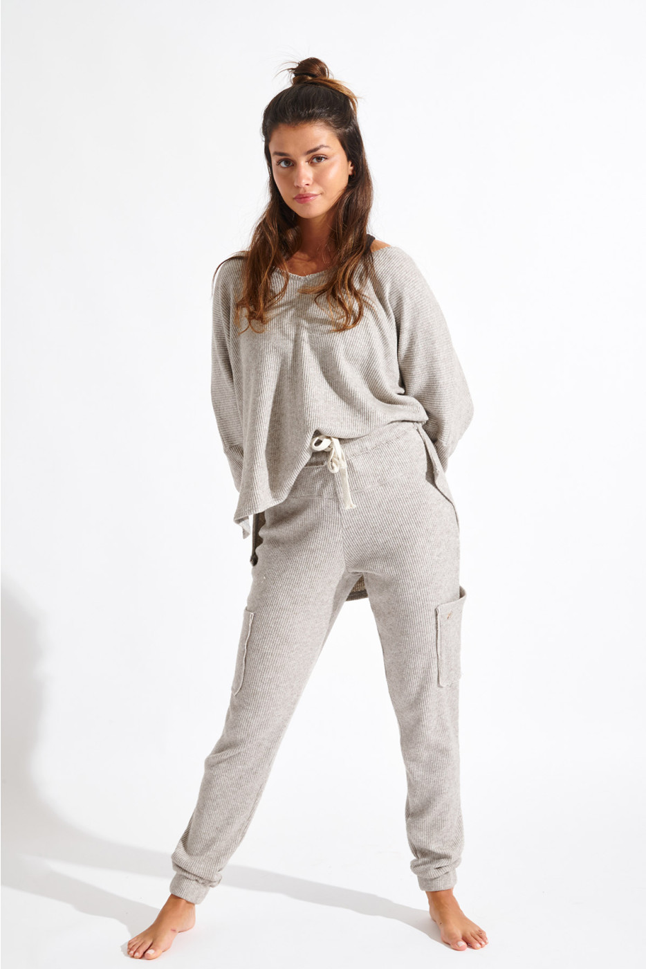 Pantaloni da jogging cargo beige HOWARD PEBBLE - 9
