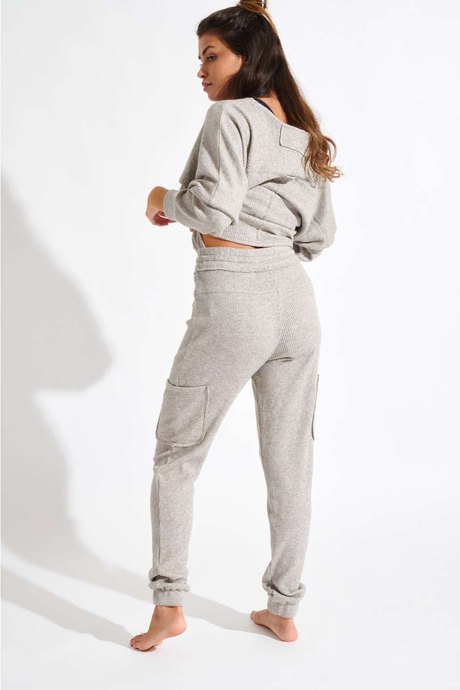 Pantaloni da jogging cargo beige HOWARD PEBBLE - 19
