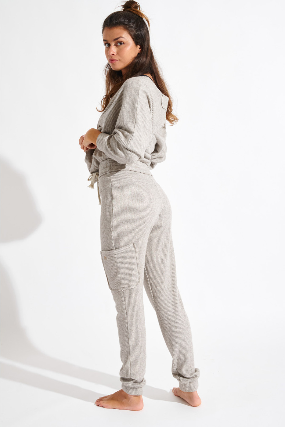 Pantaloni da jogging cargo beige HOWARD PEBBLE - 20