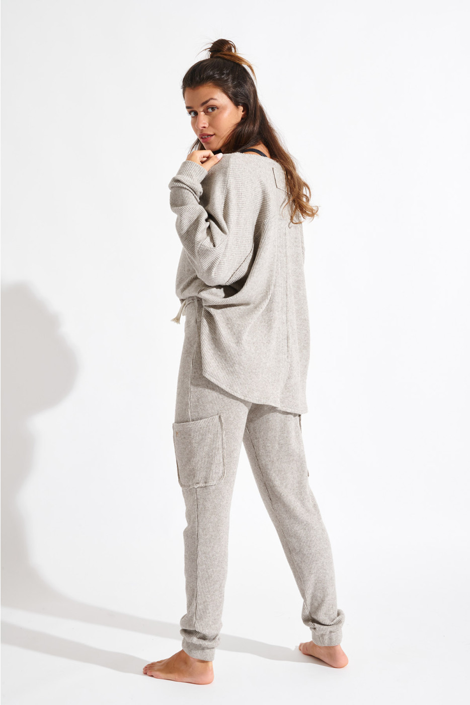 Pantaloni da jogging cargo beige HOWARD PEBBLE - 14