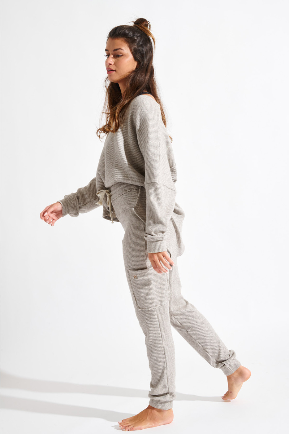 Pantaloni da jogging cargo beige HOWARD PEBBLE - 15