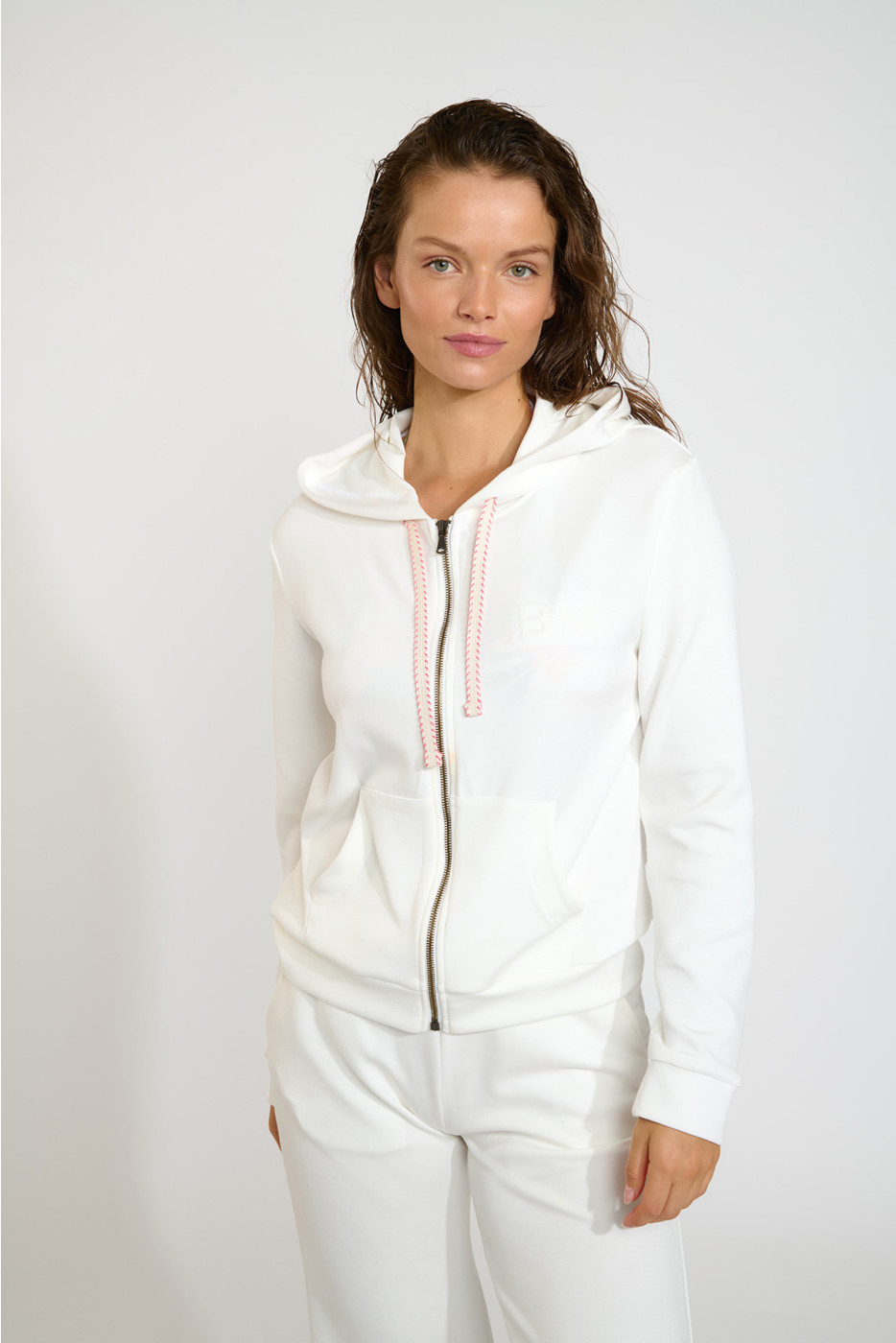 Giacca da jogging bianca da donna RESCO BAYJOY - 4