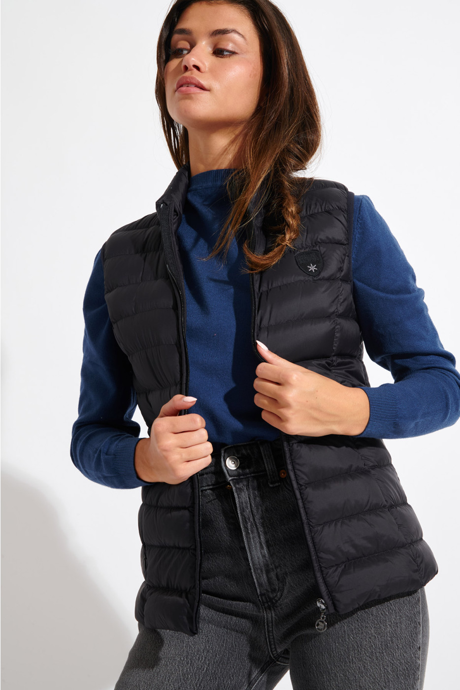 ULLA DURHAM black sleeveless padded jacket - 1