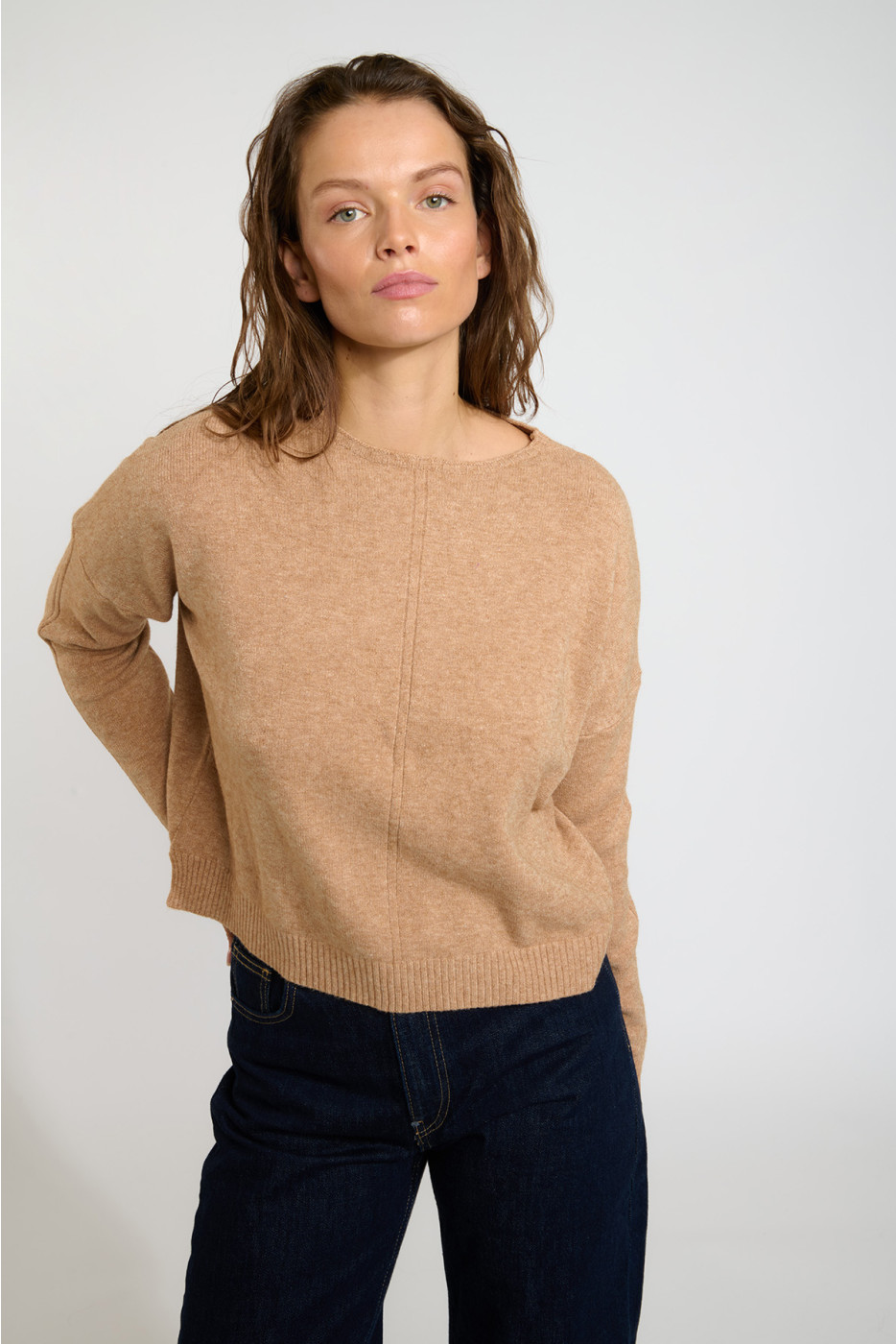 Maglione da donna colore cammello WESTWOOD DERFIELD - 6