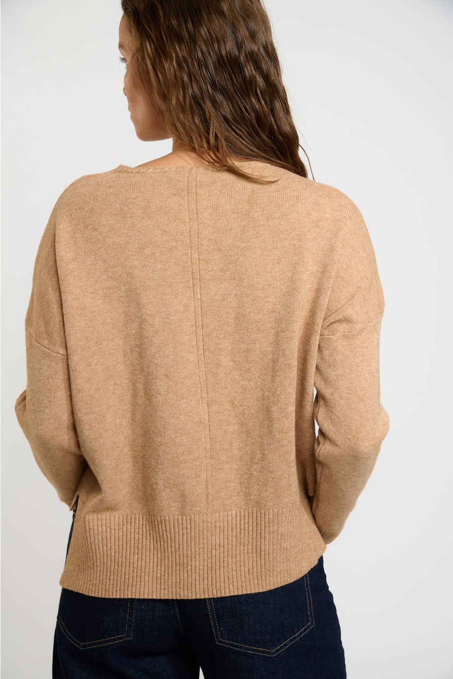 Maglione da donna colore cammello WESTWOOD DERFIELD - 2