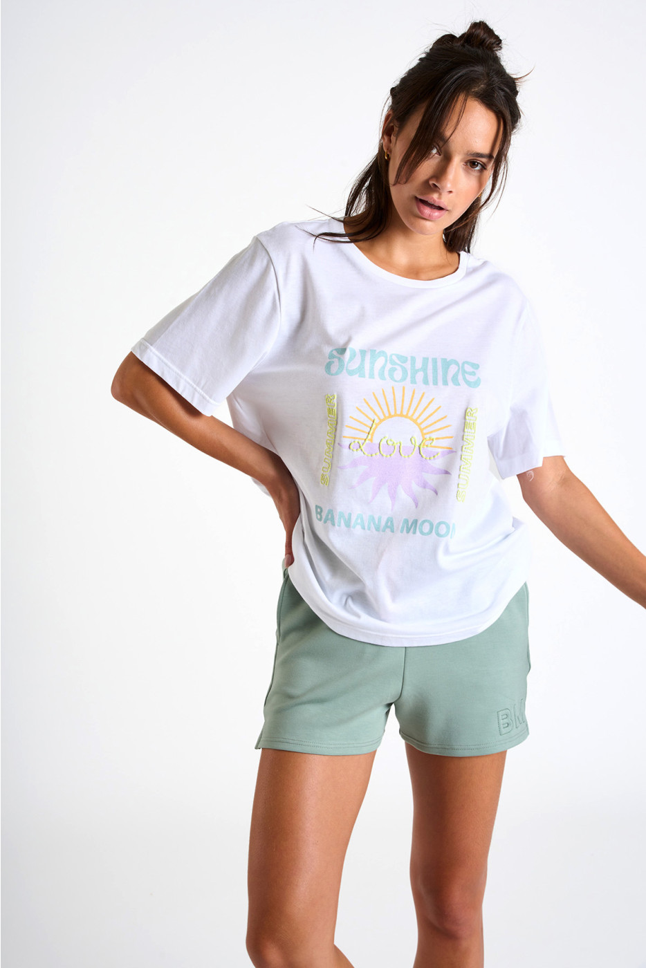 ALHOAS SALTEE wit T-shirt met print - 4