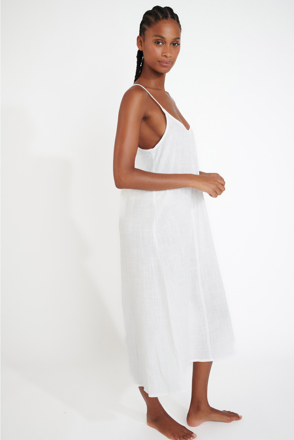 Witte maxi-jurk CAPUCINE ALYPSO - 4