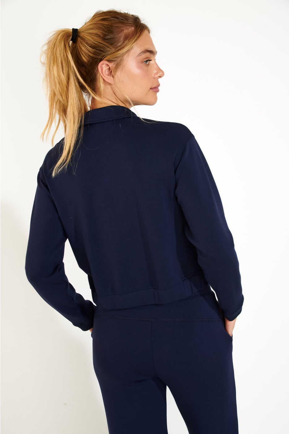 Marineblauw vest met rits DARLENE BAYJOY - 2