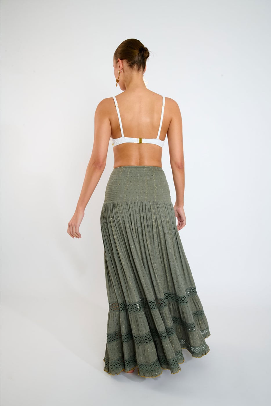 Robe transformable en jupe kaki ETHEL SEALOVE