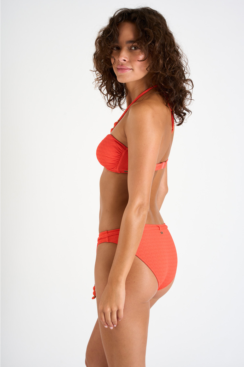 KENTEO & DITA MARAVILLA bandeau orange swimsuit