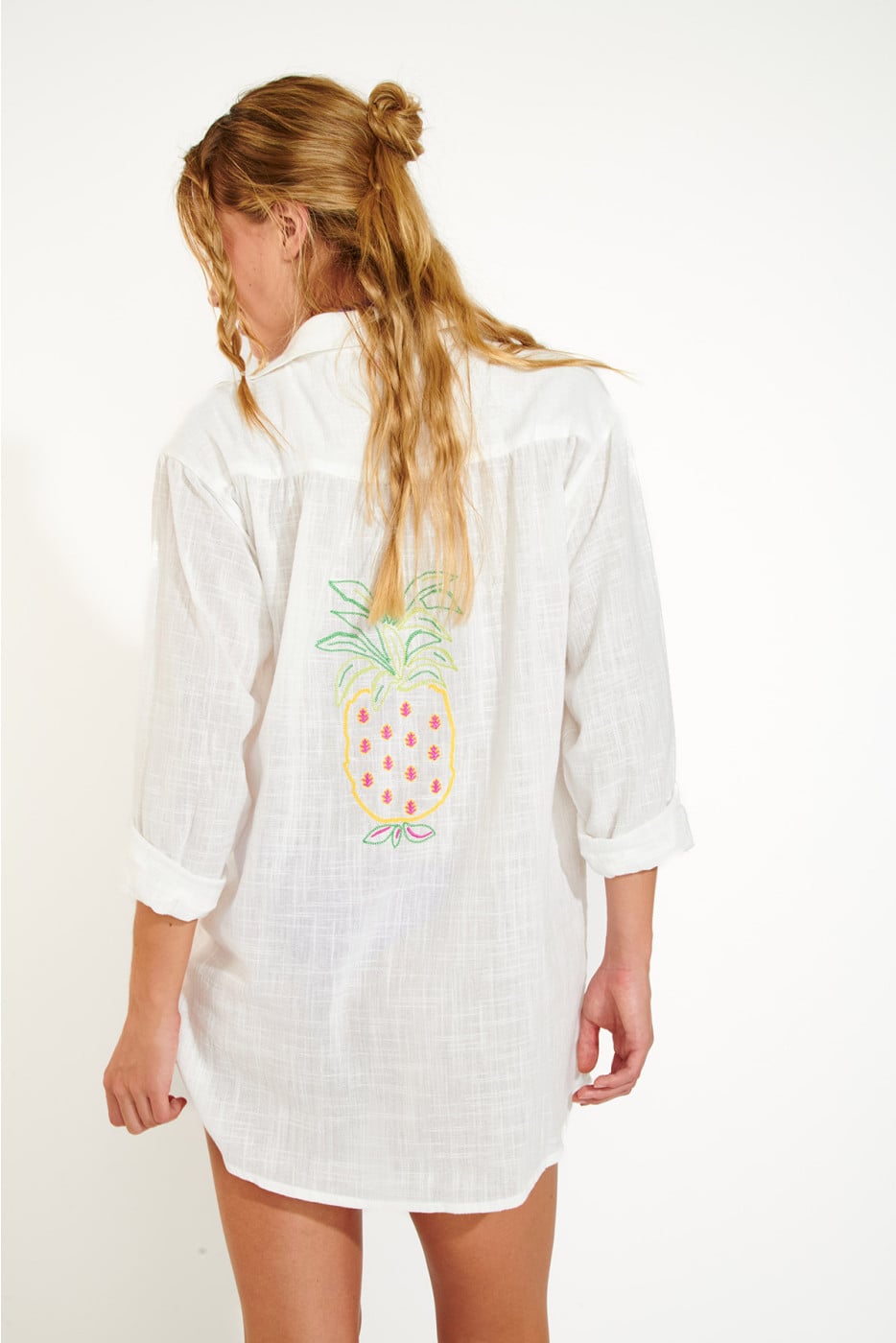 MIKA YESENIA women's embroidered white shirt - 2