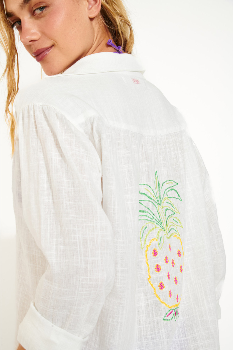 MIKA YESENIA women's embroidered white shirt - 6