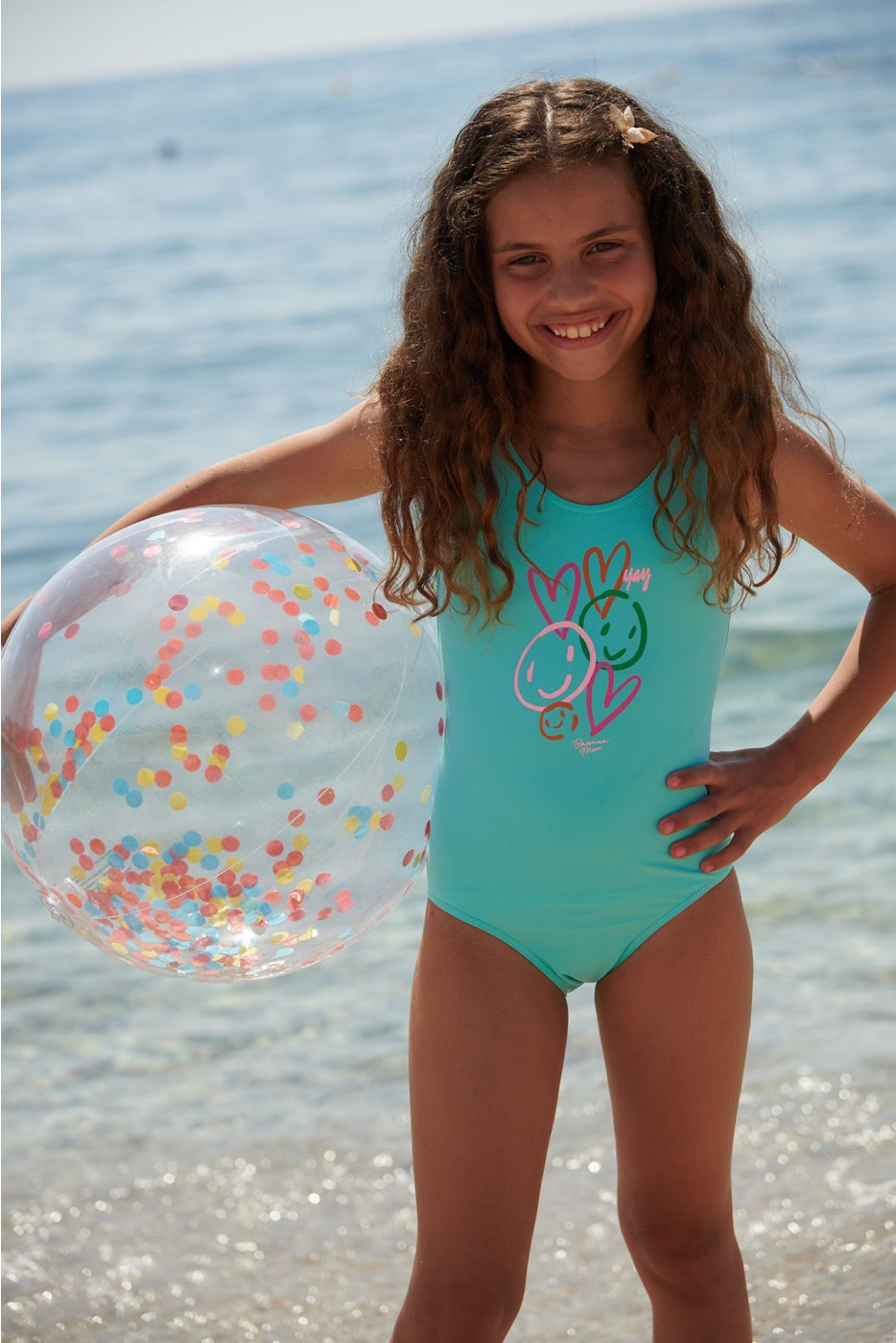 Maillot de bain 1 pièce bleu M BALOO DRAWING - 1