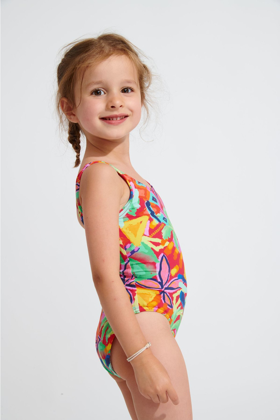 Maillot de bain 1 pièce imprimé rouge fille M BALOO KAILEIA - 5