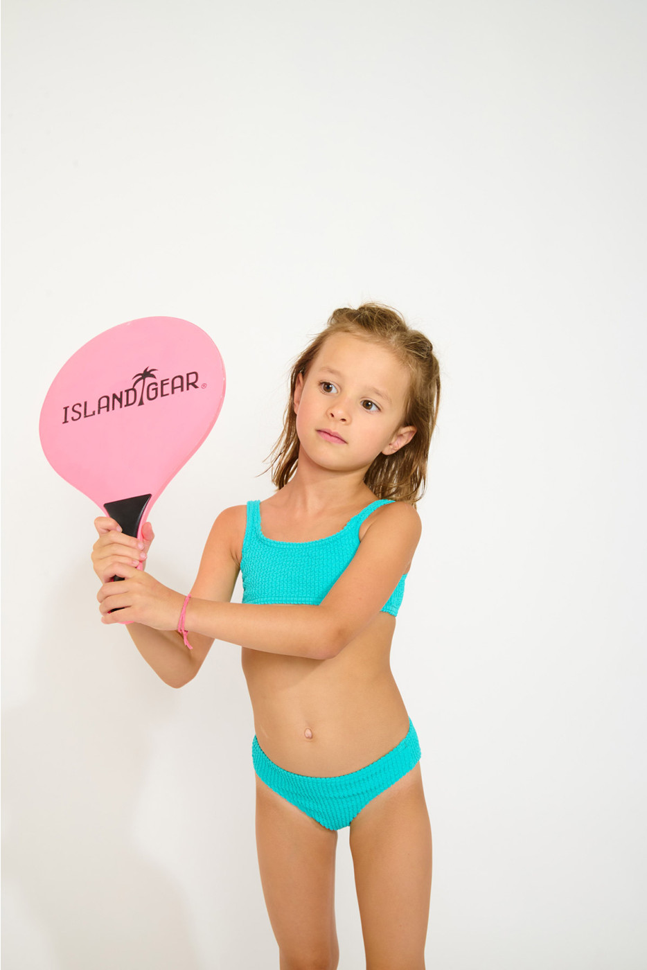 M CARTOON POPCORN Caribisch blauwe bikini voor meisjes - 4