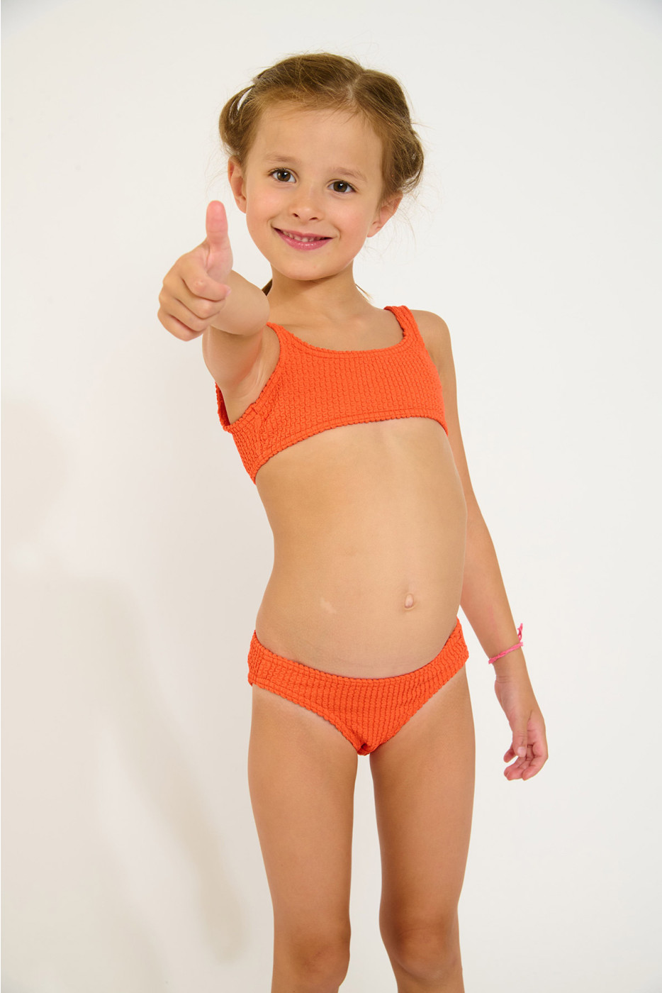 Bikini naranja para niña M CARTOON POPCORN