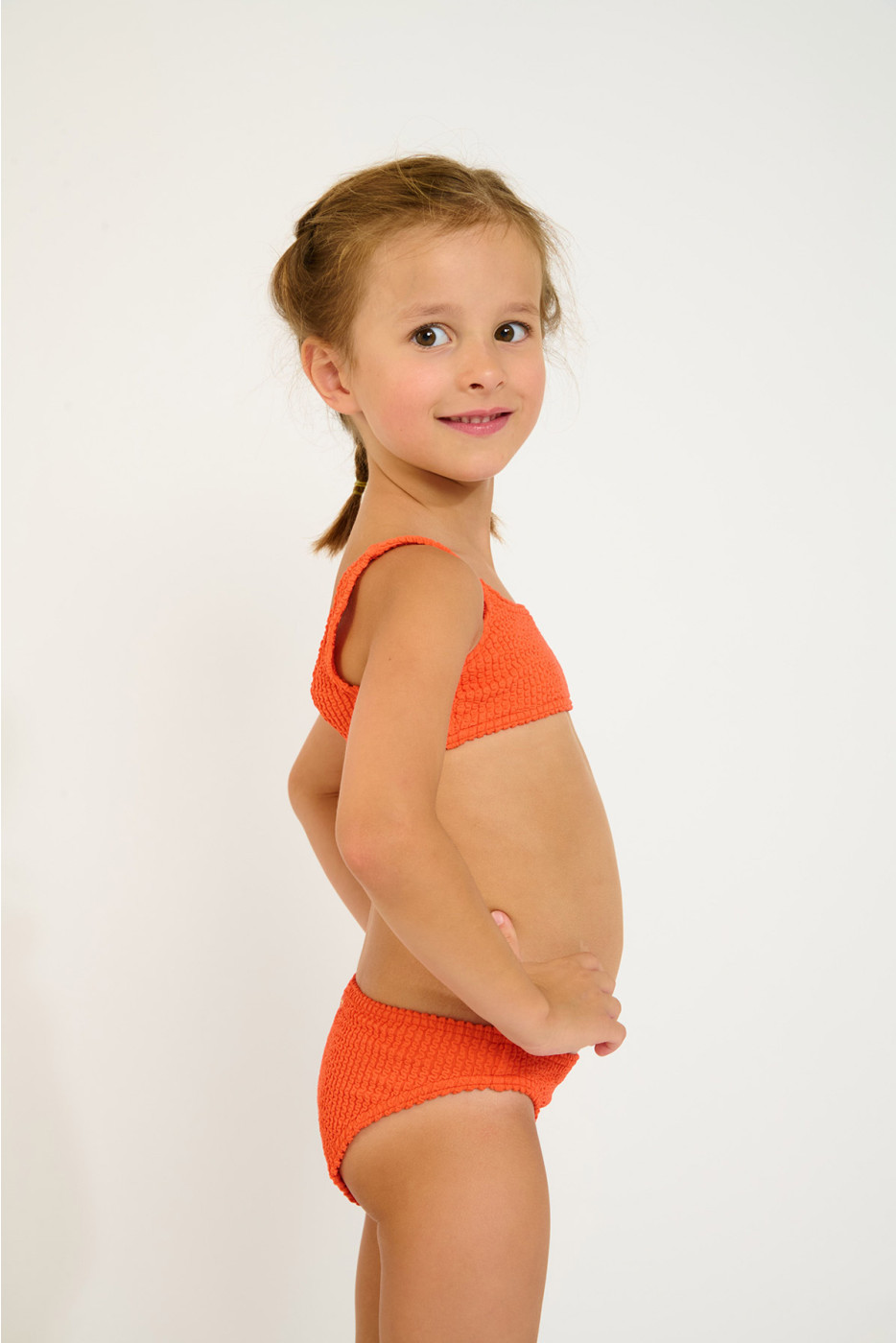 Bikini naranja para niña M CARTOON POPCORN