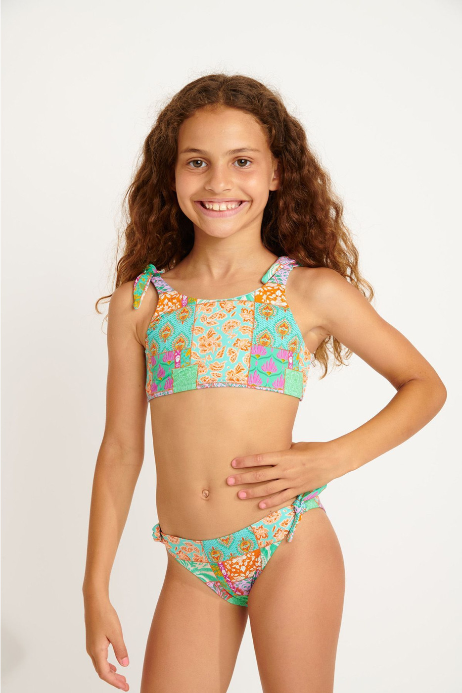 Costume da bagno 2 pezzi turchese per bambina M PEANUTS JAIPUR