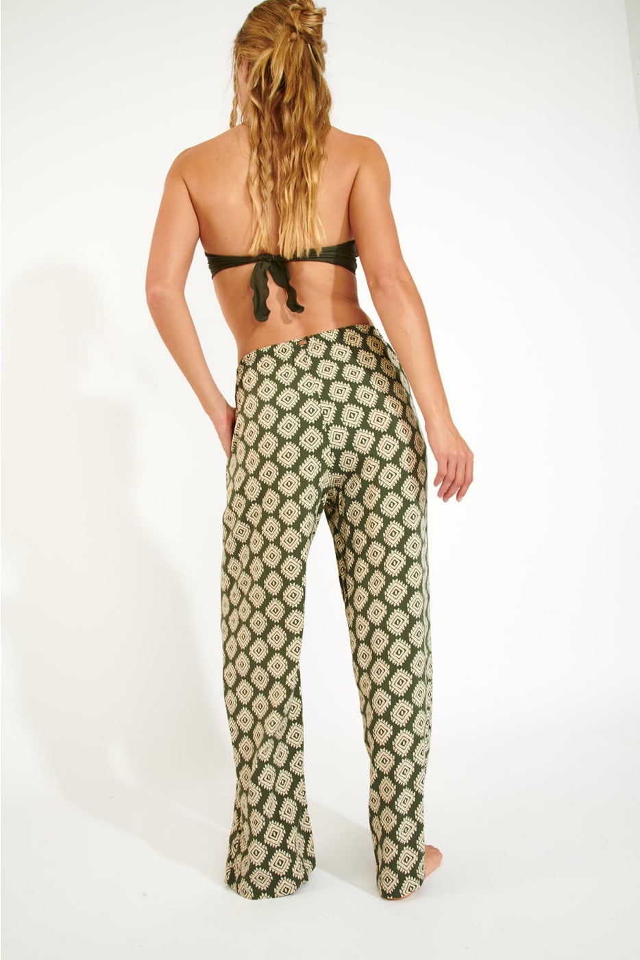 OKEAH SARONG khaki trousers - 2