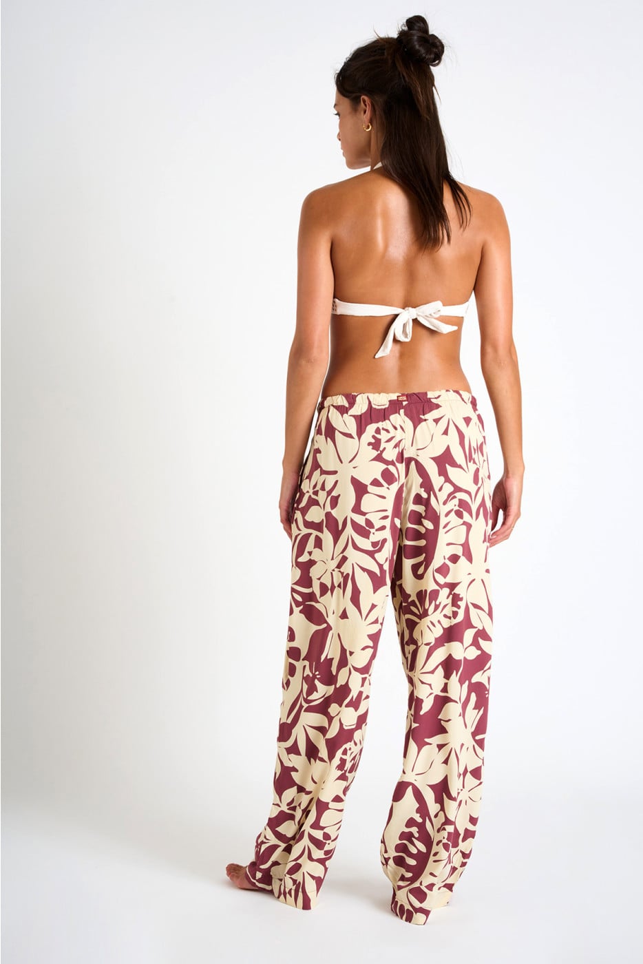 OKEAH SARONG Burgundy pants
