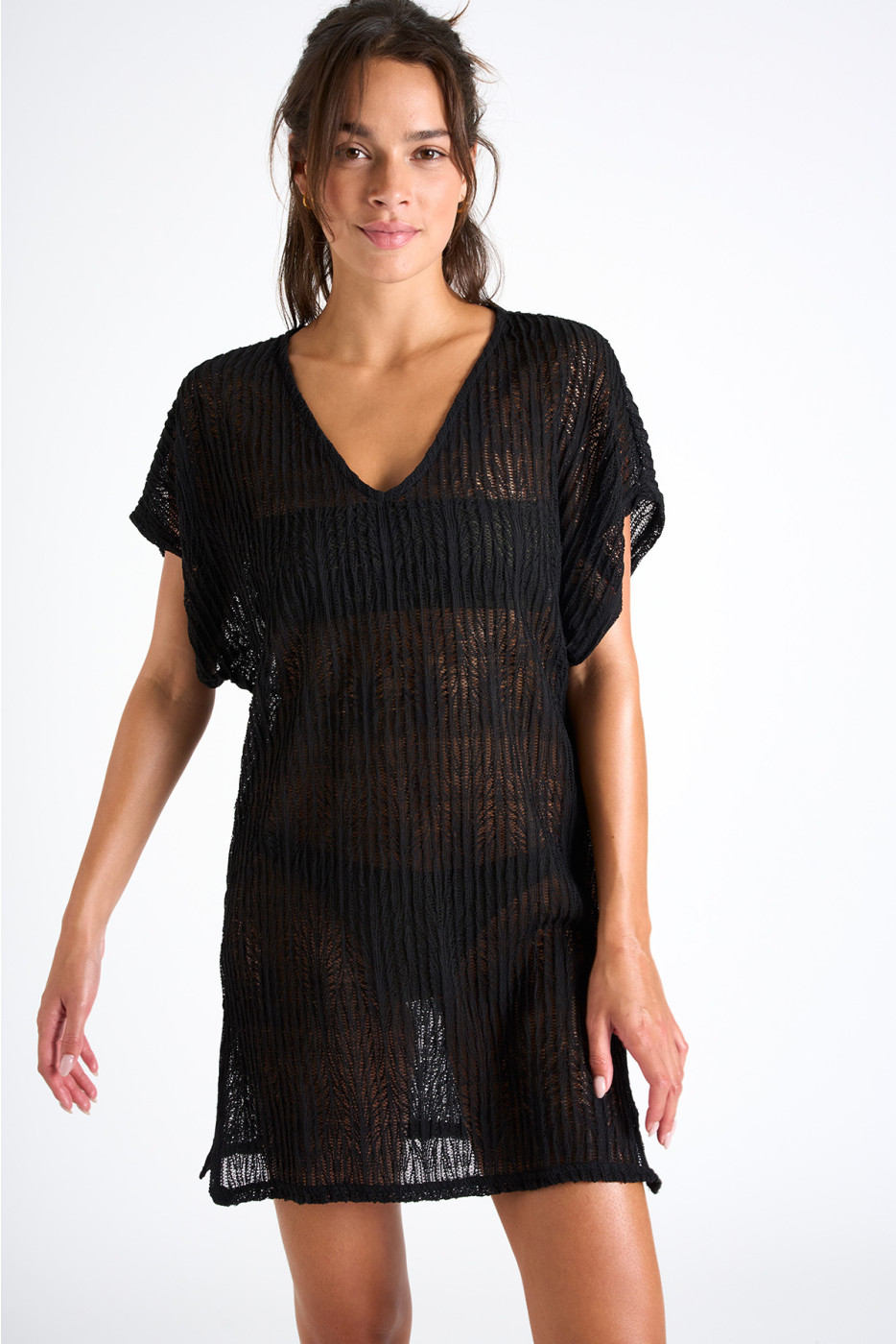 Robe de plage ajourée noir ZINIA BEACHSOUL