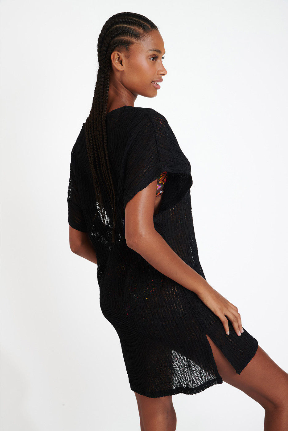 Robe de plage ajourée noir ZINIA BEACHSOUL