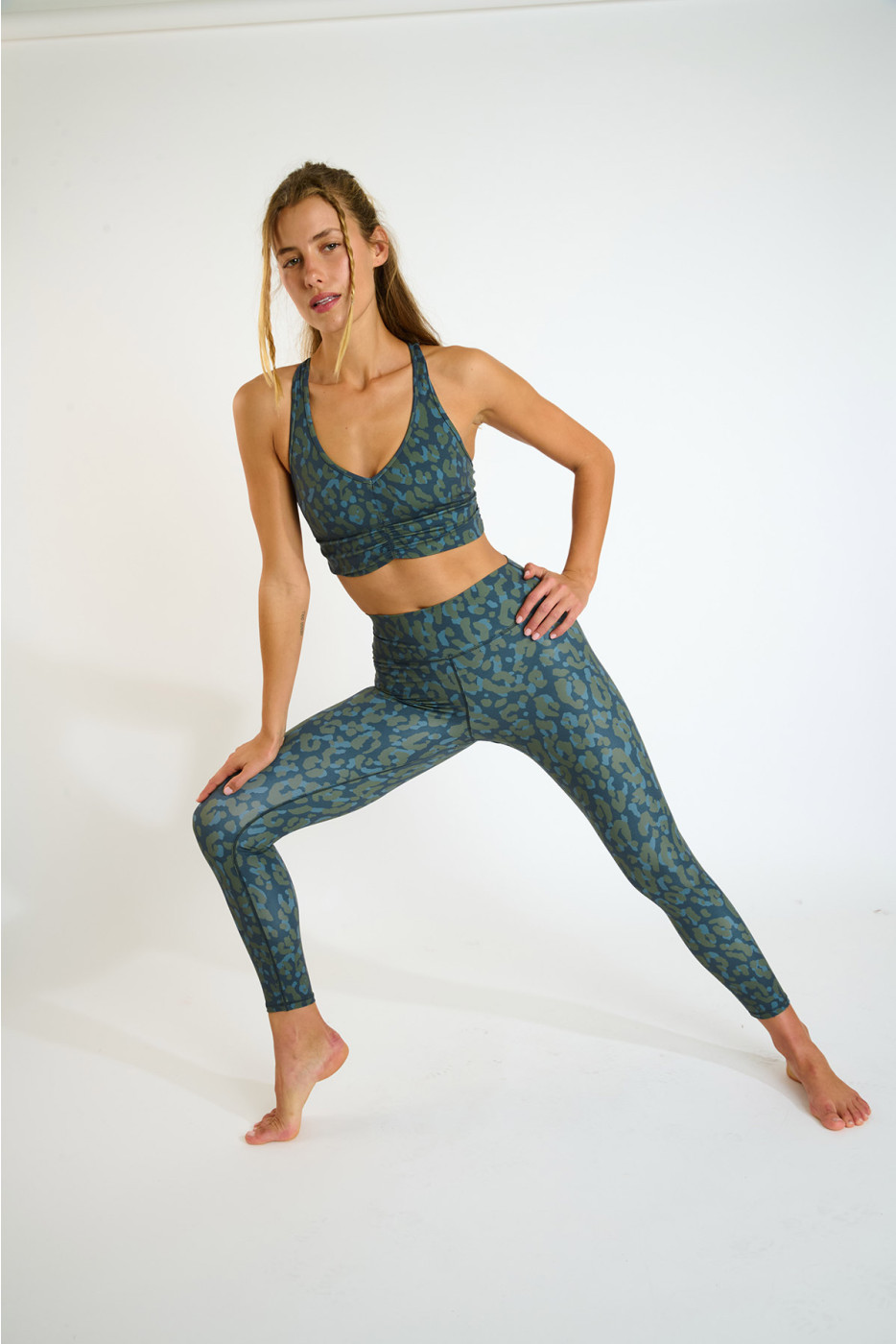 Leggings sportivi blu AETO WELLCORE - 4