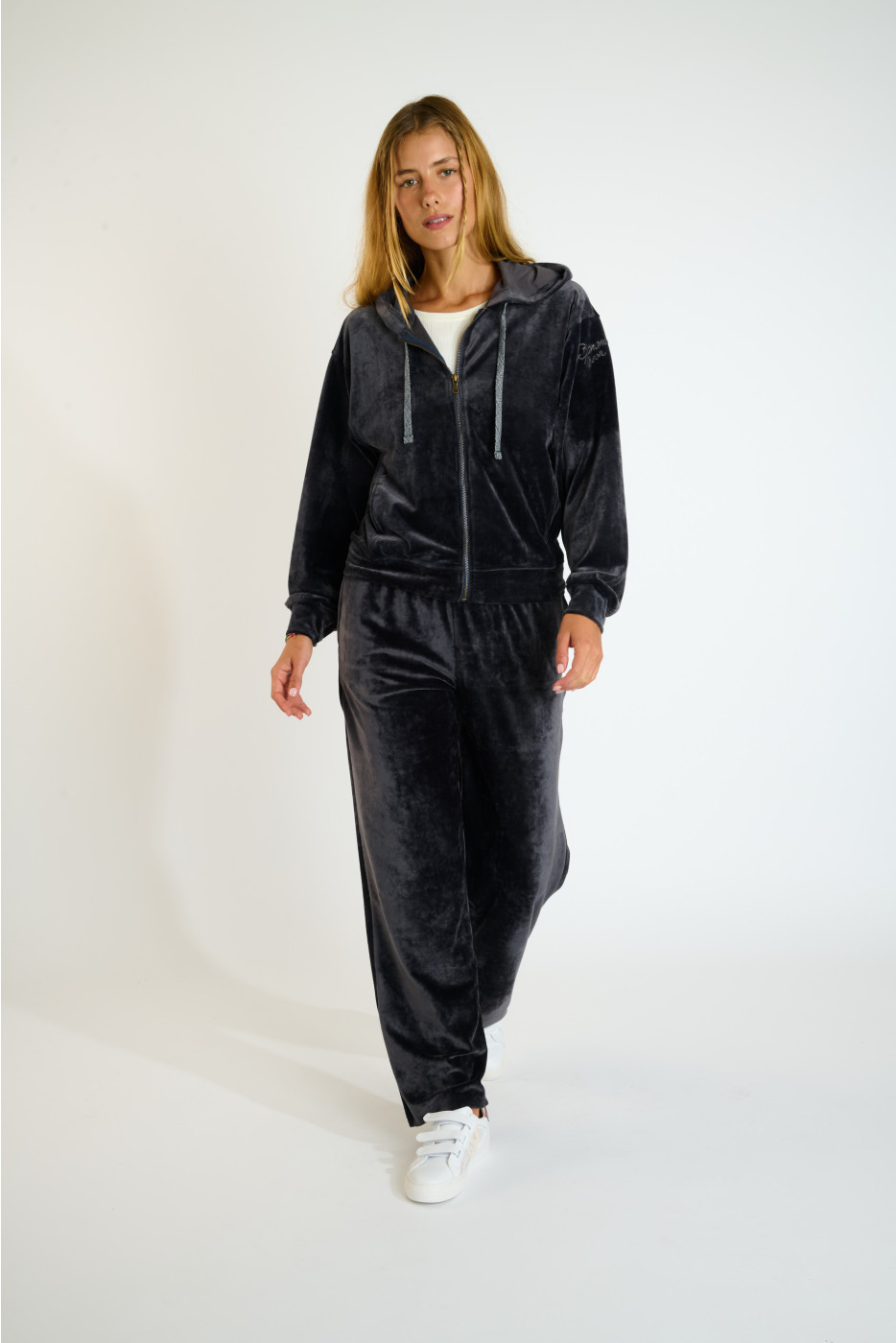 Pantaloni jogger in velluto grigi BOREAL SEACHIC - 3