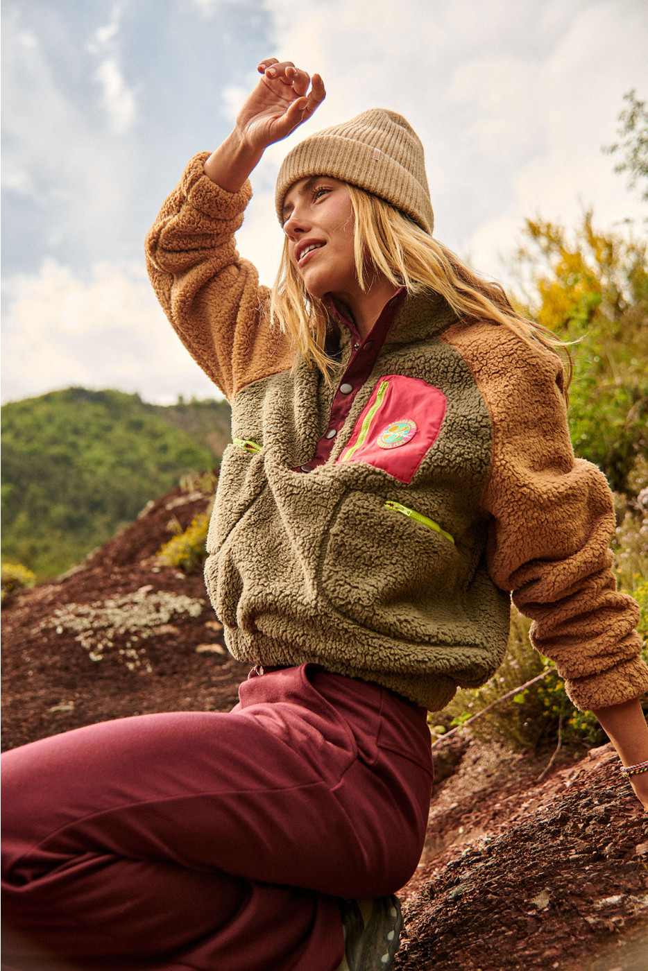 BREW SKIWAX Khaki Fleece Sweatshirt - 6