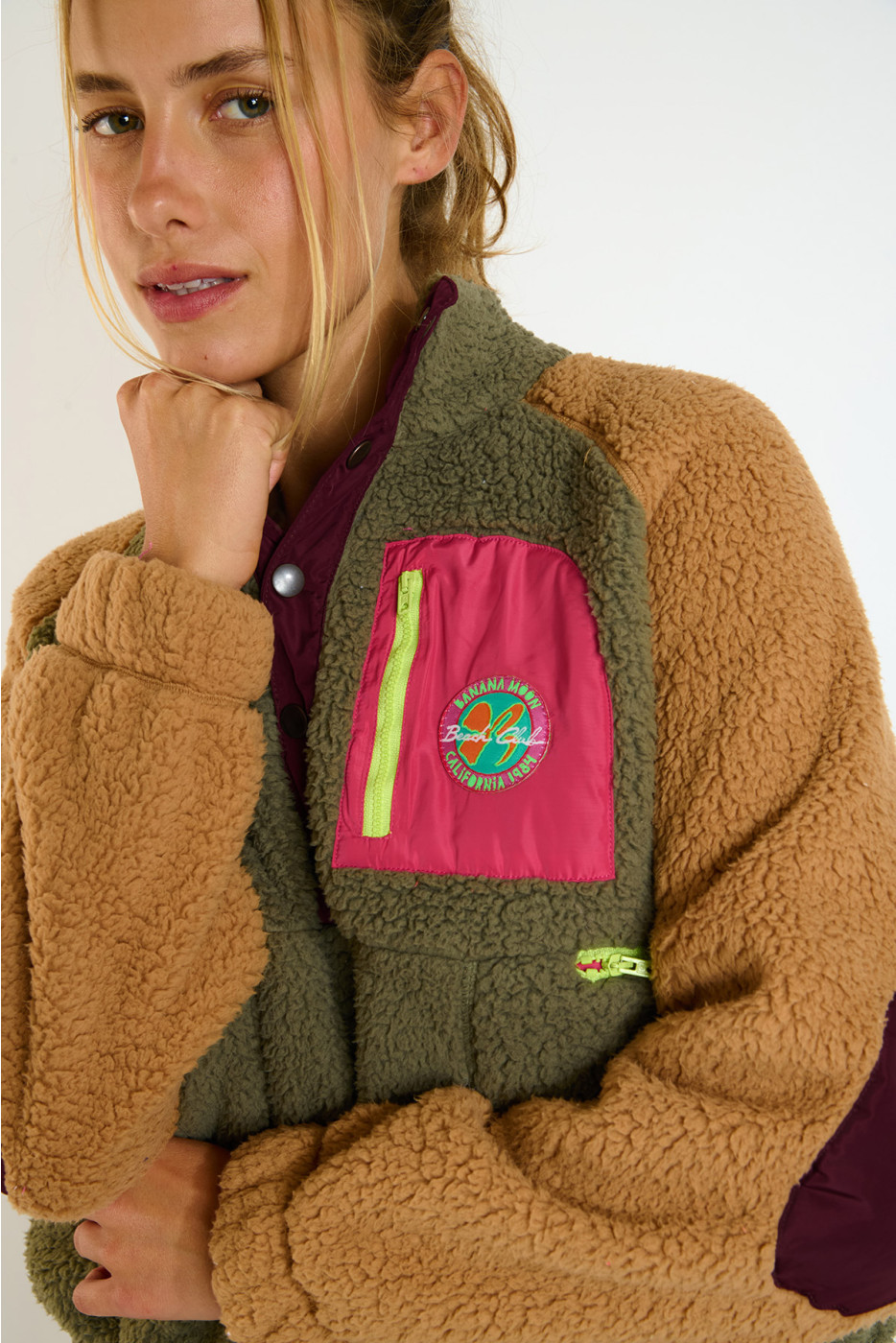 BREW SKIWAX Khaki Fleece Sweatshirt - 5
