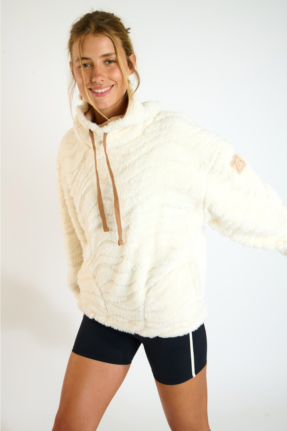 CHIMNEY CALGARY fleece sweatshirt ecru - 5