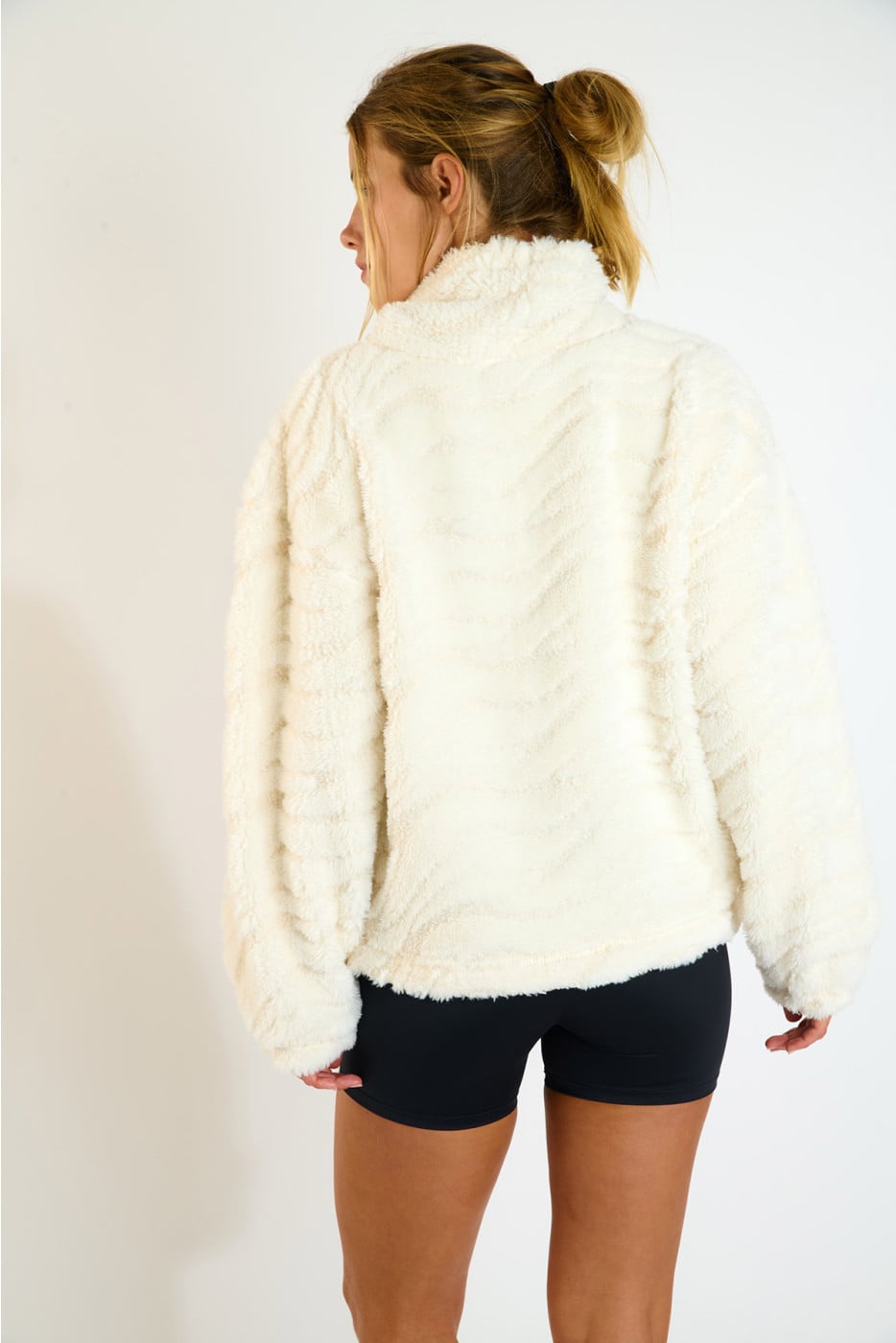 CHIMNEY CALGARY fleece sweatshirt ecru - 3