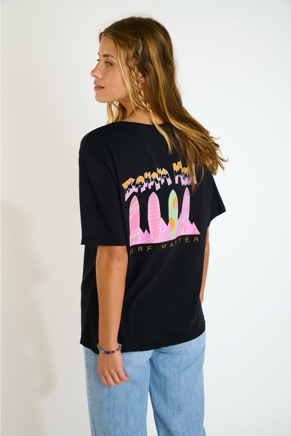 T-shirt a maniche corte nera CRISP URBANA - 3