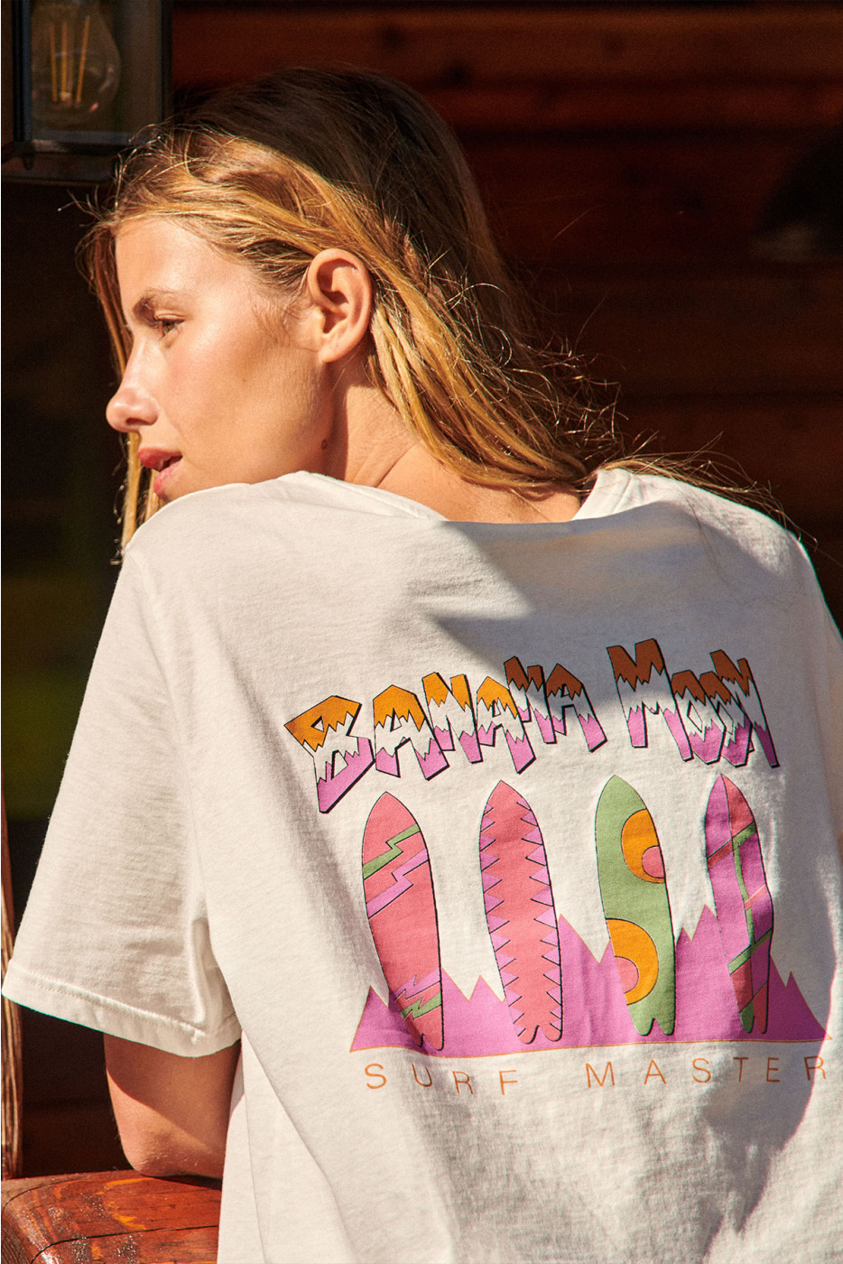 T-shirt a maniche corte écru CRISP URBANA - 1